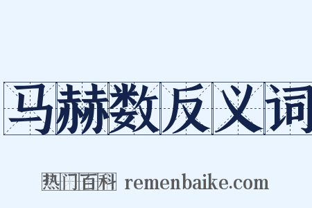 马赫数反义词是什么意思的图片